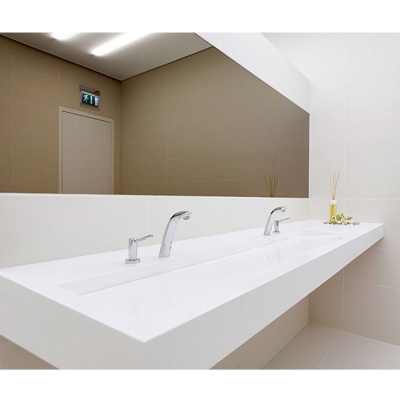 Acrylic Solid Surface Bathroom Double Wash Basin with...