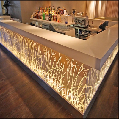 Europe Design L Shape Bar Counter Wood Furniture...