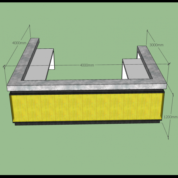 Illumination Light Bar Furniture Commercial Bar Counter Table