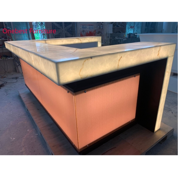 Portable LED Wine Bar Counter Glass Bar Table