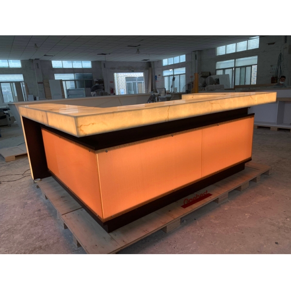 Portable LED Wine Bar Counter Glass Bar Table