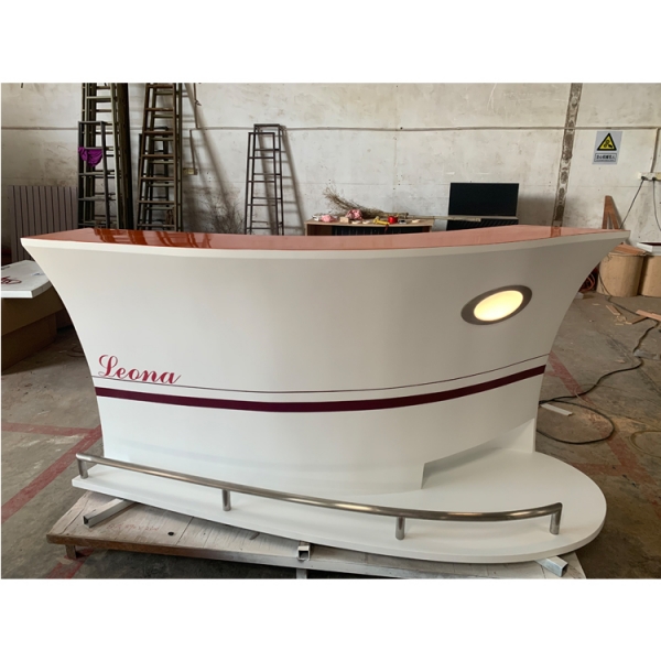 Custom Led Boat Counter Coffee Shop Display Counter