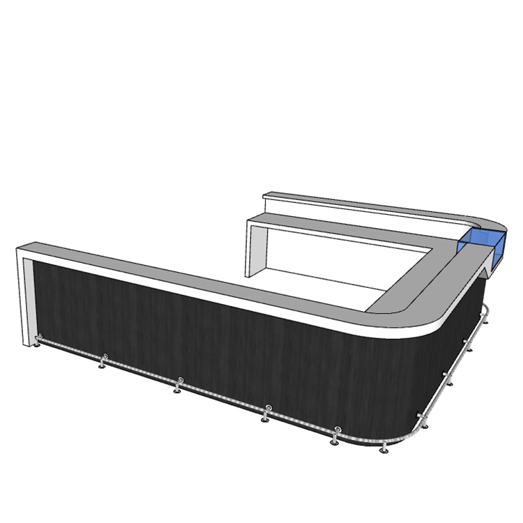 Malaysia furniture U shape sushi bar counter Shenzhen Onebest