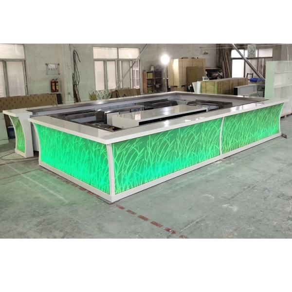 LED Color Changed Bar Furniture Coffee Bar Counter for Sale 