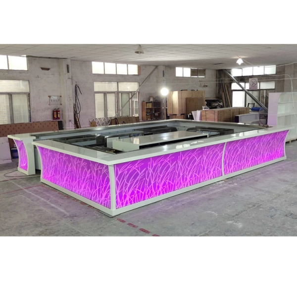 LED Color Changed Bar Furniture Coffee Bar Counter for Sale 