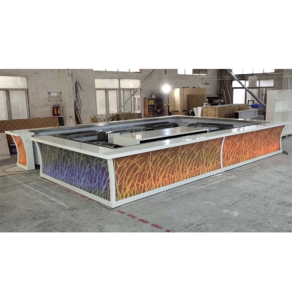 LED Color Changed Bar Furniture Coffee Bar Counter for Sale 