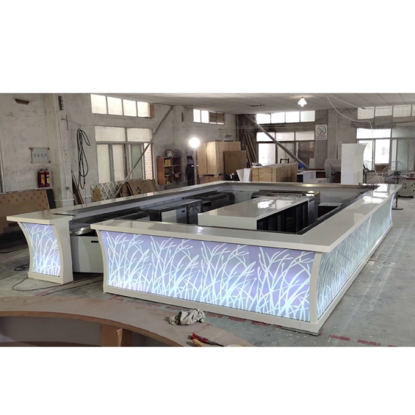 LED Color Changed Bar Furniture Coffee Bar Counter for Sale 