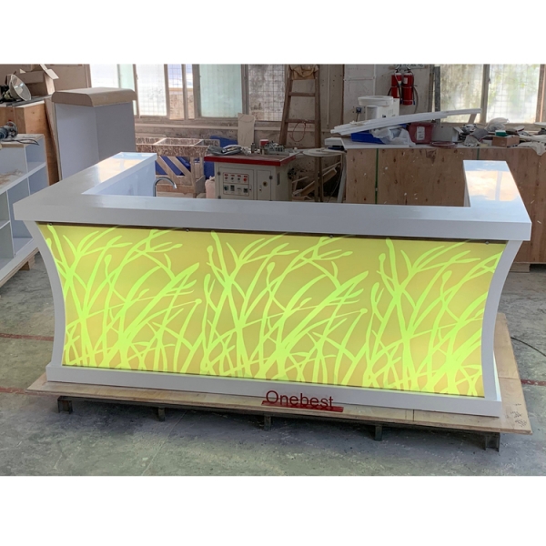 Led Bar Counter Outdoor Wave Acrylic Event Table