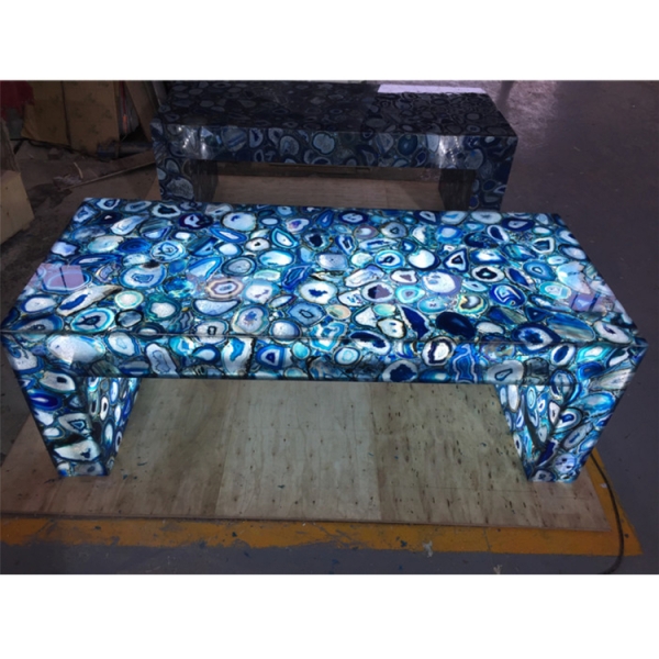 LED Lighted Agate Bar Table Furniture Counter