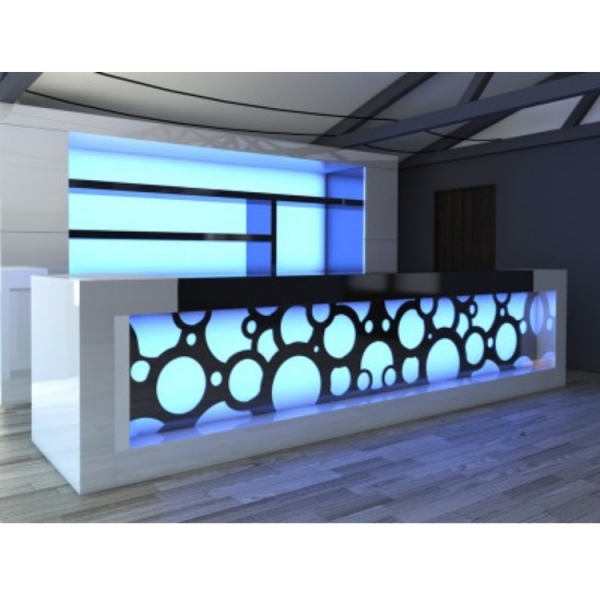 Custom Made Lounge Acrylic Glass Led Bar Counter