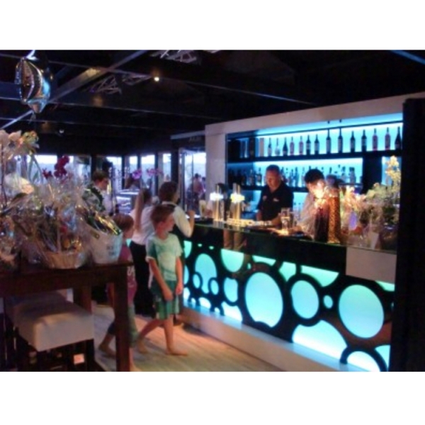 Custom Made Lounge Acrylic Glass Led Bar Counter