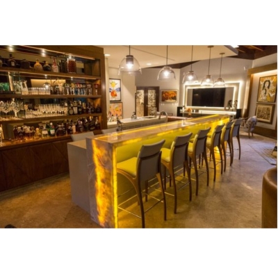 Led Bar Furniture Translucent Stone Bar Counters