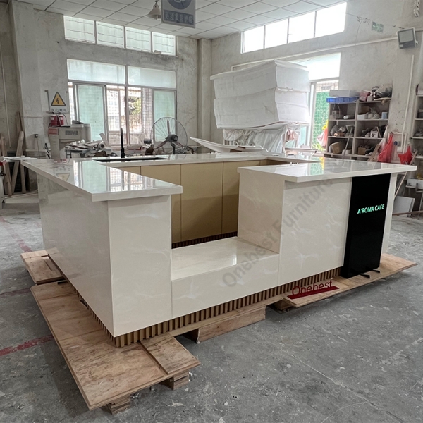 Cut Size Stone Bar Counter Cake Display Modern Bar Furniture