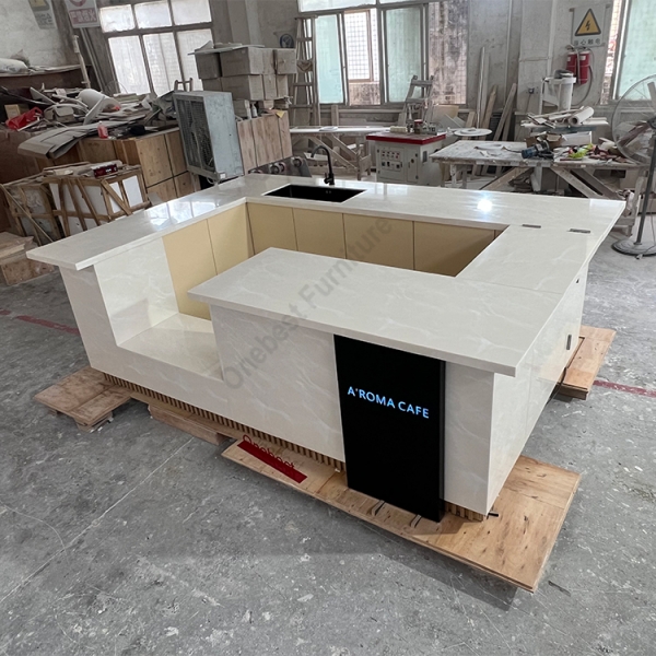 Cut Size Stone Bar Counter Cake Display Modern Bar Furniture