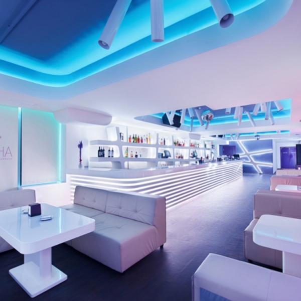  Commercial Lounge Set Furniture Bar Club High-tech Style Cafe Bar Counters With Led