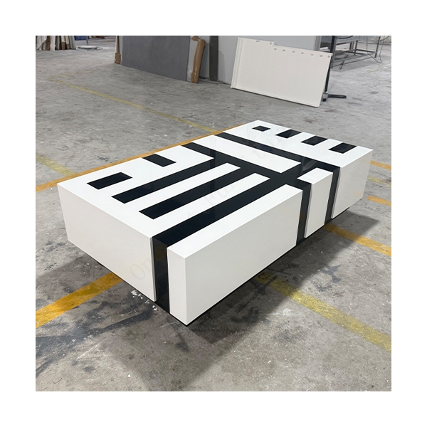 Solid Surface Piano Design Coffee Table for Home and Living Room