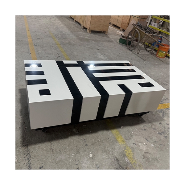 Solid Surface Piano Design Coffee Table for Home and Living Room