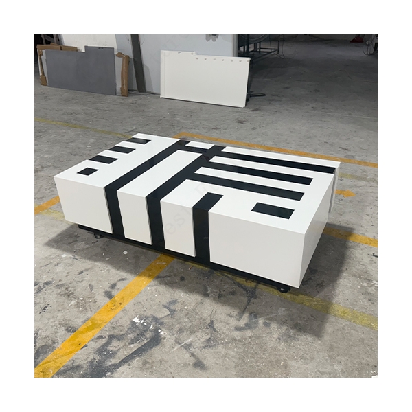 Solid Surface Piano Design Coffee Table for Home and Living Room