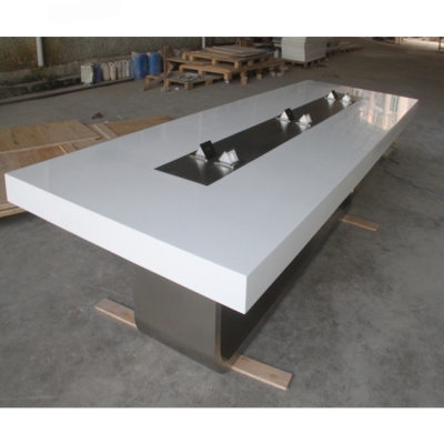 Rectangle Long Size Corian Stone Modern Conference R...