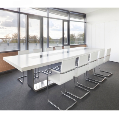 Stainless Steel 3 Meters Conference Table 12 Seater