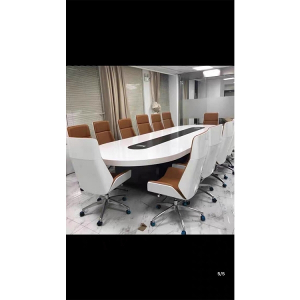 Large Modern Round Table for Conference Office Room