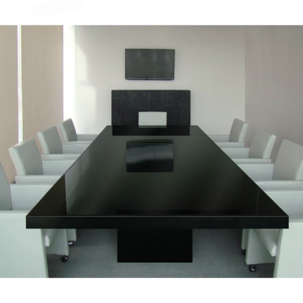 Black high quality customized conference meeting table