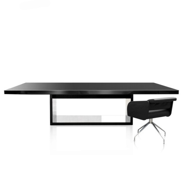 Black high quality customized conference meeting table