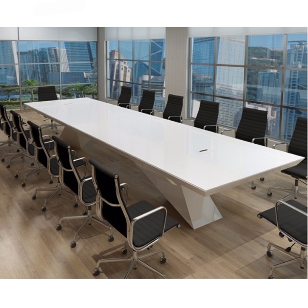 Smart Design Acrylic Conference Table Hidden Power Data