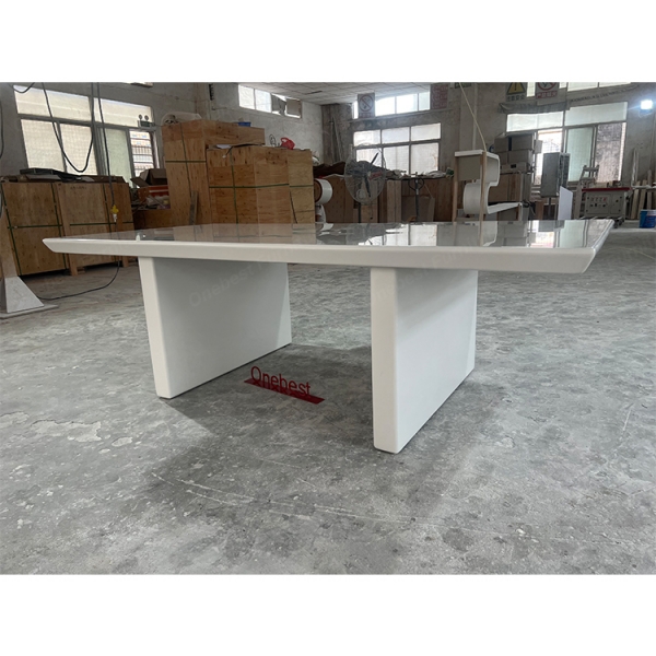 Small Size Boardroom Tables Modern Marble Conference Table White