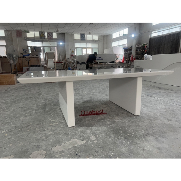 Small Size Boardroom Tables Modern Marble Conference Table White