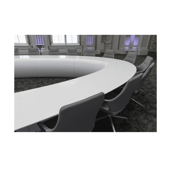 Large Size Staff Negotiation Meeting Table White Round Conference Tables