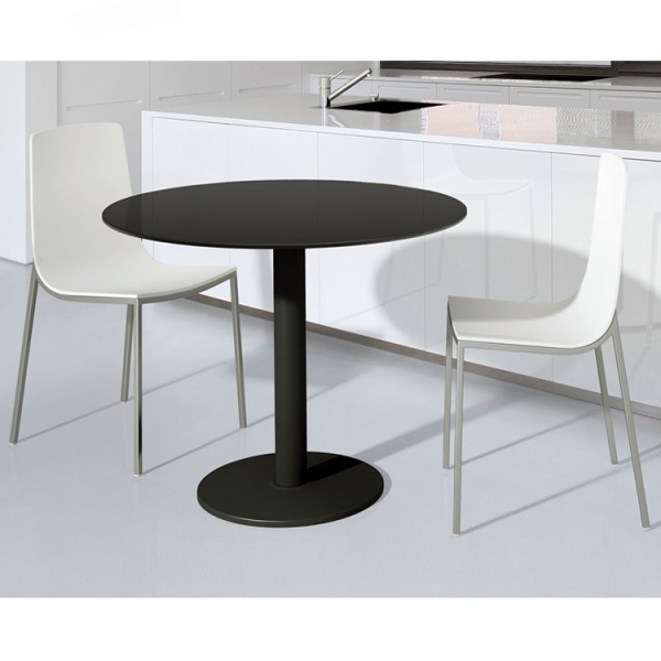 Round Shape Top Modern Design White Dining Tables