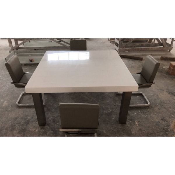 Stainless Steel Base 8 Person Dining Table Furniture