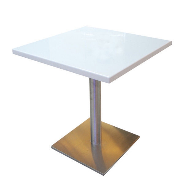 Square KFC Dining Room Table Modern with Gold Base