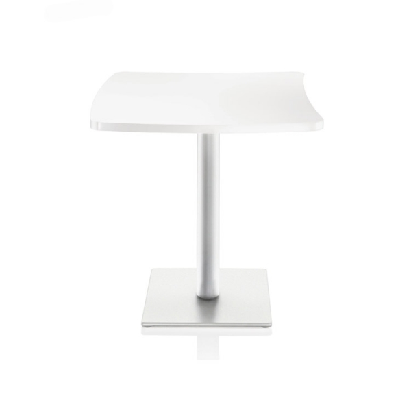 Round Edge Acrylic Dining Tables and Chairs Set Marble