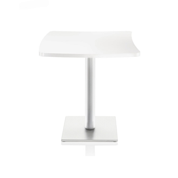 Round Edge Acrylic Dining Tables and Chairs Set Marble
