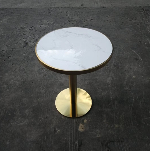 Carrara Marble Top Round Dining Chair and Table