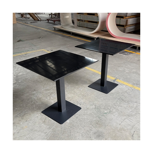 Standard Size Black Sintered Stone Foldable Dining Table