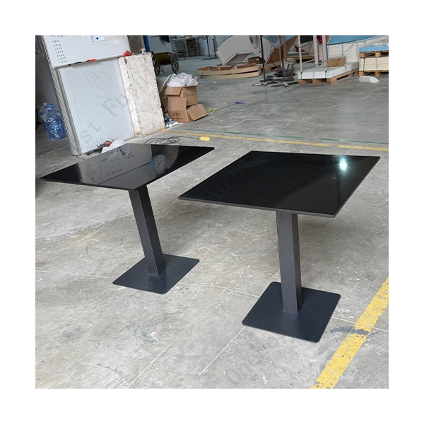 Standard Size Black Sintered Stone Foldable Dining Table