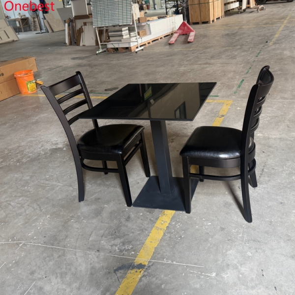 Standard Size Black Sintered Stone Foldable Dining Table