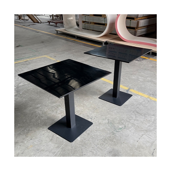 Standard Size Black Sintered Stone Foldable Dining Table