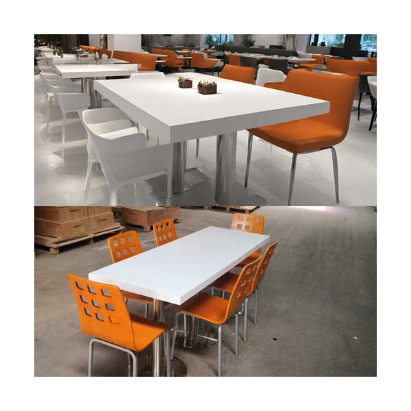 Wholesale Artificial Marble Stone Farmhouse Dining Table for Hotel