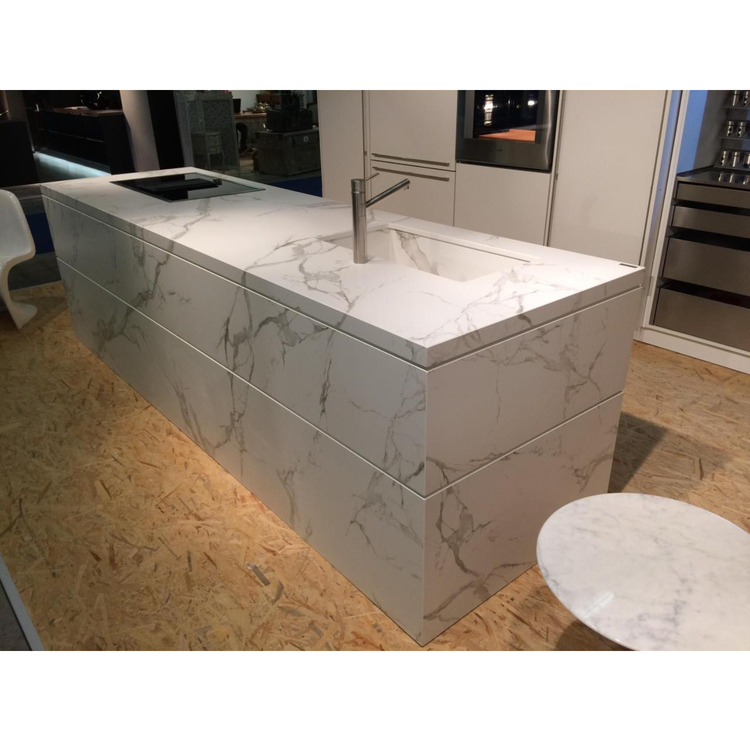Marble Stone Modern Kitchen Island Cabinet