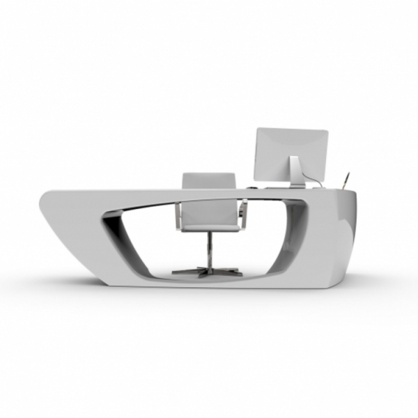 Rounded Desk L Shape Classical Contemporary Office Table