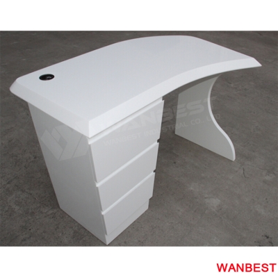 White Work Computer Desk Office Table Executive Desk...