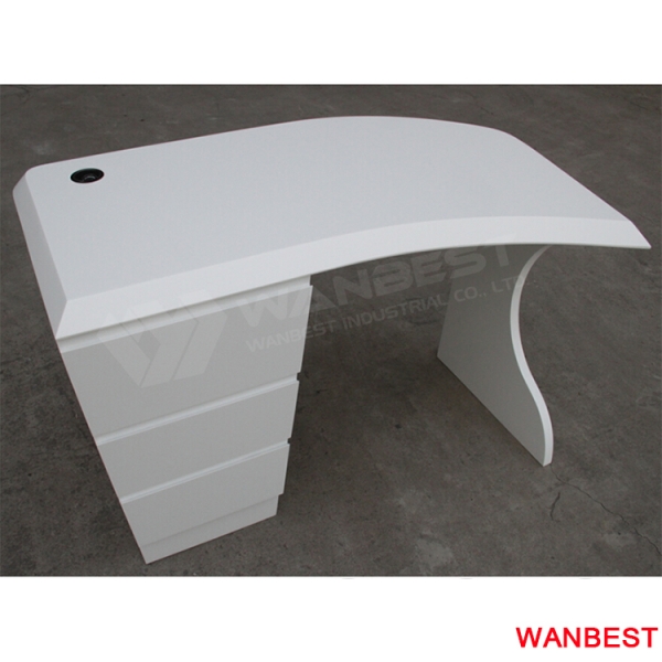 White Work Computer Desk Office Table Executive Desk