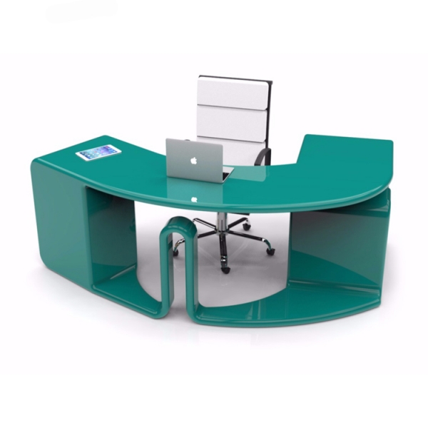 Circle shaped round small home office table