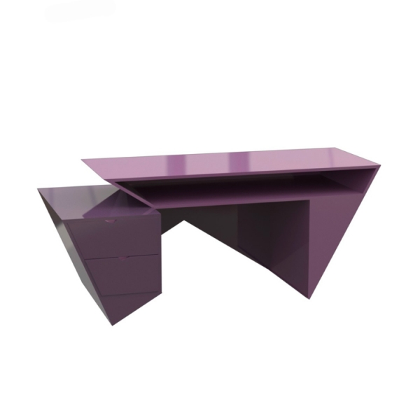 Purple color latest design staff office table