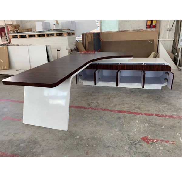 Office Manager Room Executive Desk Brown CEO Table