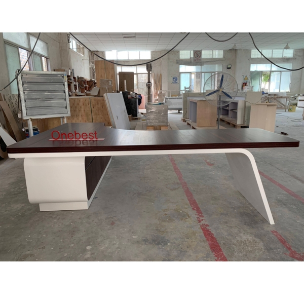 Office Manager Room Executive Desk Brown CEO Table